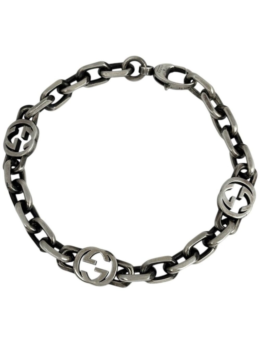Gucci Bracelet Interlocking G 925 Sterling Silver